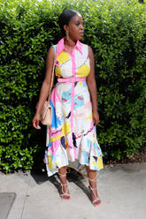 Abstract Hi-Low Maxi