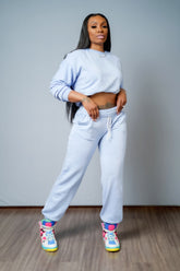 Pale Indigo Jogger Set