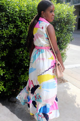 Abstract Hi-Low Maxi