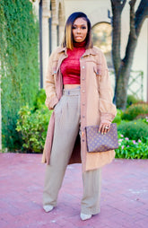 Wheat Distressed Trench