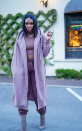 Mocha Hooded Trench