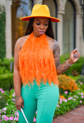 Delilah Fringe Halter