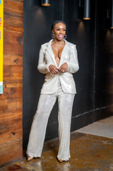 Iridescent Sequin Suit No