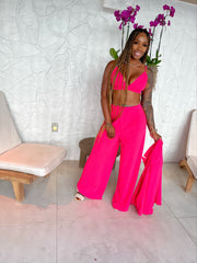 Neon Pink Pant Suit