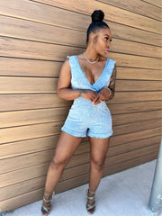 Denim Babydoll Romper